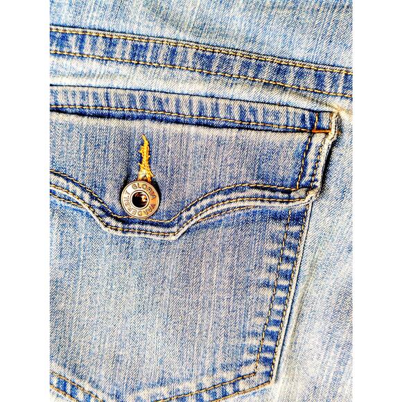 Gloria vanderbilt "the perfect fit" Sz12 Aged washW36" R10.75"H44"Ins6"Leg24"GUC - Picture 6 of 7